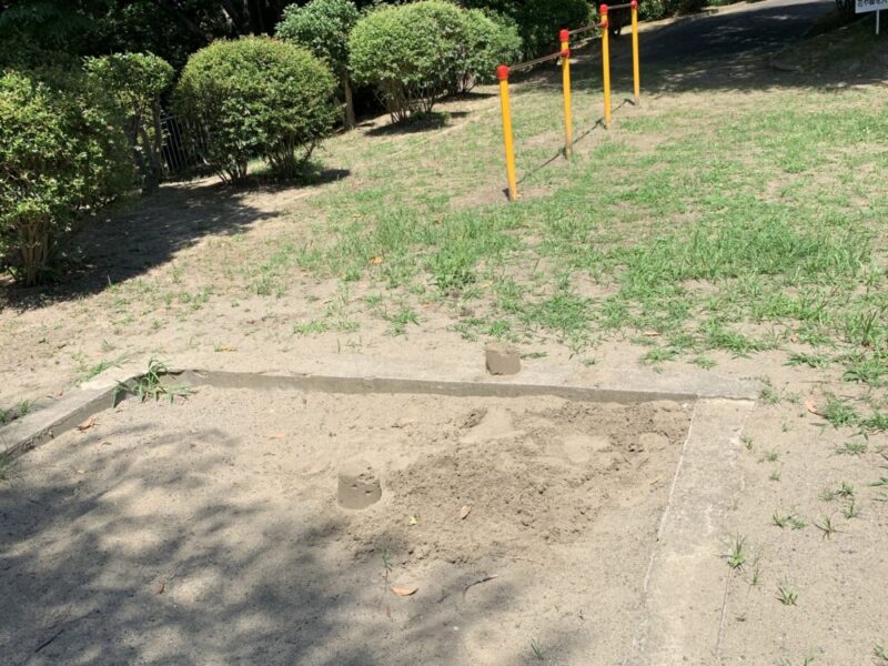 ふじみ公園砂場と鉄棒