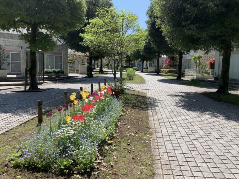 多摩センター駅からの遊歩道